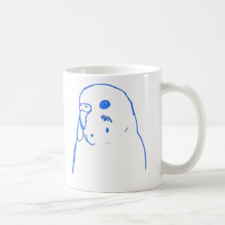 Aqua Budgie Porträt Kaffeetasse