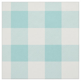 Aqua-Büffel-Karo-Muster Stoff