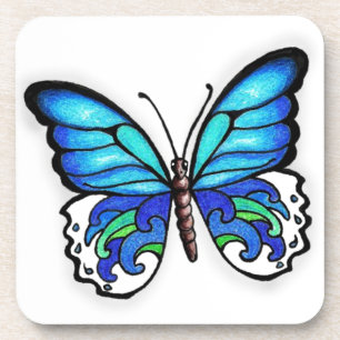 Aqua Butterfly Untersetzer
