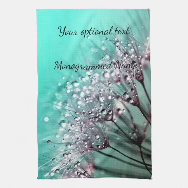 Aqua Cactus Bonsai Bloom Kitchtuch Küchentuch (Vertikal)