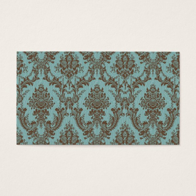 Aqua Chocolate Damask (Vorderseite)