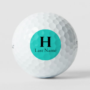 Aqua Circle Personalisiert Golf Ball (3) HAMbWG