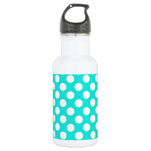 Aqua Color Polka Dots Trinkflasche