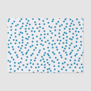 Aqua Confetti Dots Seidenpapier