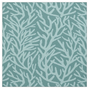 Aqua Coral Aquamarin Ocean Coastal Stoff
