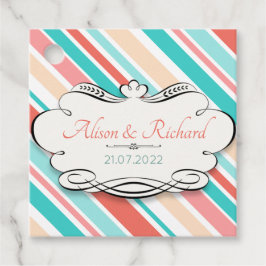 Aqua & Coral Geschenkanhänger