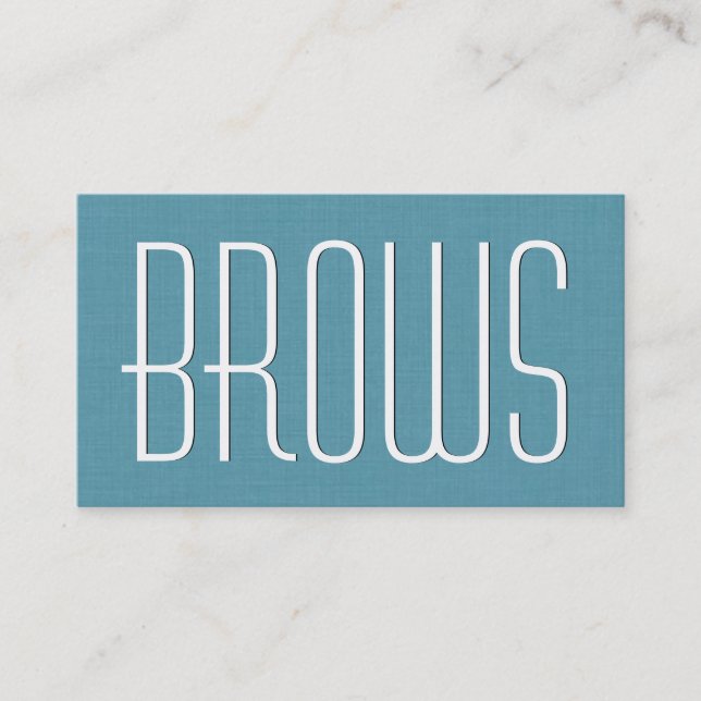 Aqua COSMETOLOGIST - BROWS Simple Style V63D Visitenkarte (Vorderseite)