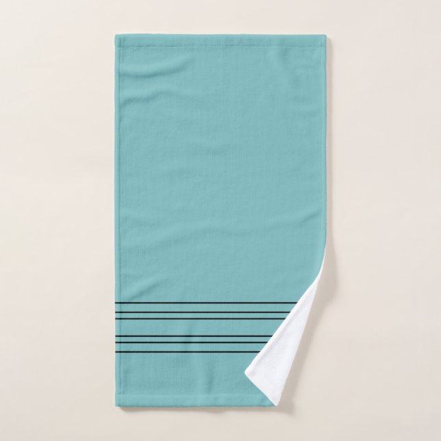 Aqua Country Chic Bath Dekor Handtuch (Handtuch)