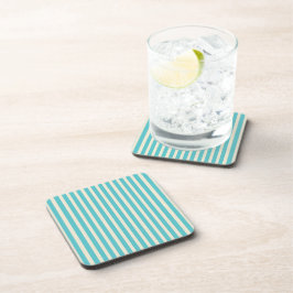 Aqua Cream Stripes Untersetzer