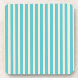 Aqua Cream Stripes Untersetzer