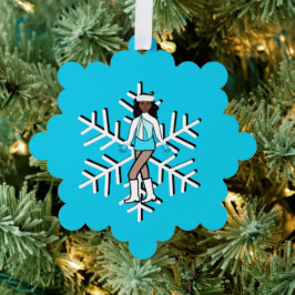 Aqua Dancer Ornament Karte