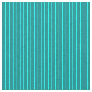 Aqua & Dark Cyan Colored Stripes/Lines Pattern Stoff