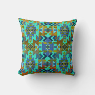 Aqua Daze Southwestern Style Kissen