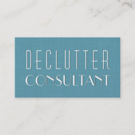 Aqua DECLUTTER CONSULTANT Simple Style V08 Visitenkarte