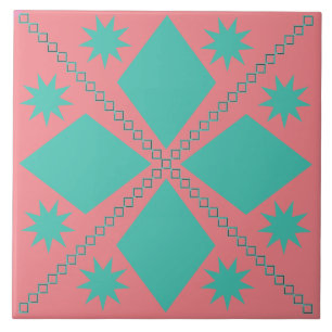 Aqua Diamond Fun   Lachs Hintergrund   Fliese