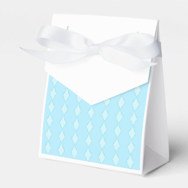 Aqua Diamond Pattern Geschenkschachtel (Vorderseite)