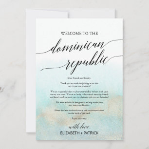Aqua Dominikanische Republik Begrüßungsschreiben