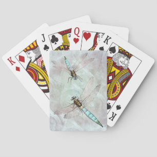 Aqua Dragonfly Duet Playing Cards Spielkarten