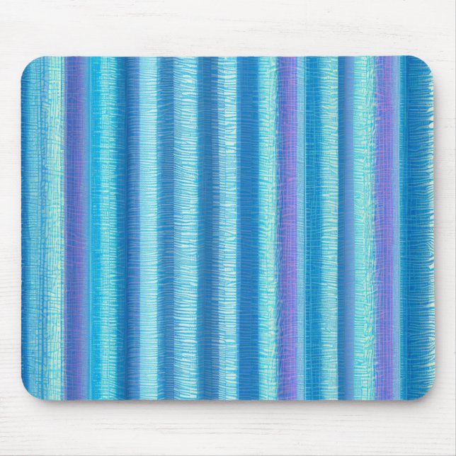 Aqua Drape Streifen Mousepad (Vorne)