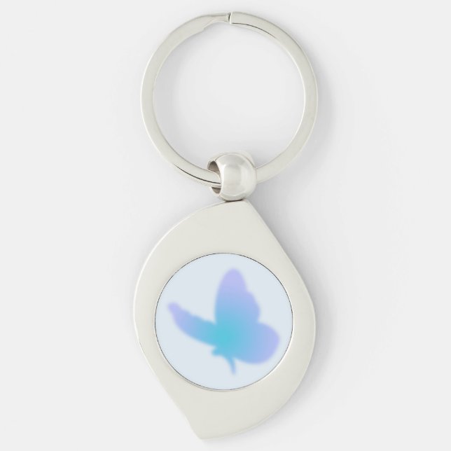 Aqua Dream Butterfly Schlüsselanhänger (Vorderseite)