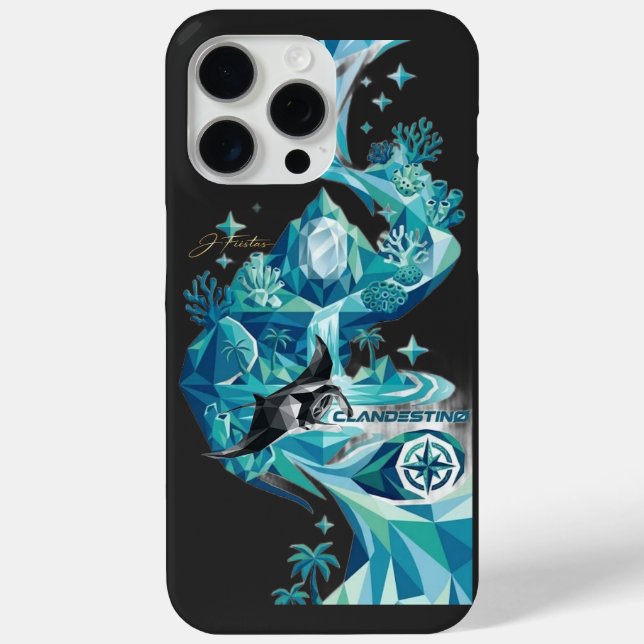 “Aqua Elegance – Manta Ray Flow Sweatshirt” Case-Mate iPhone Hülle (Rückseite)