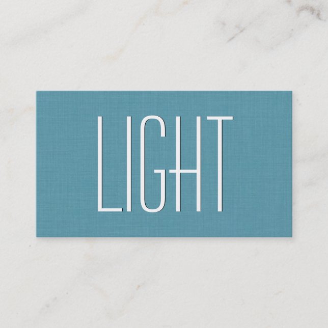 Aqua ELEKTRIKER einfache Art V39W Visitenkarte (Vorderseite)