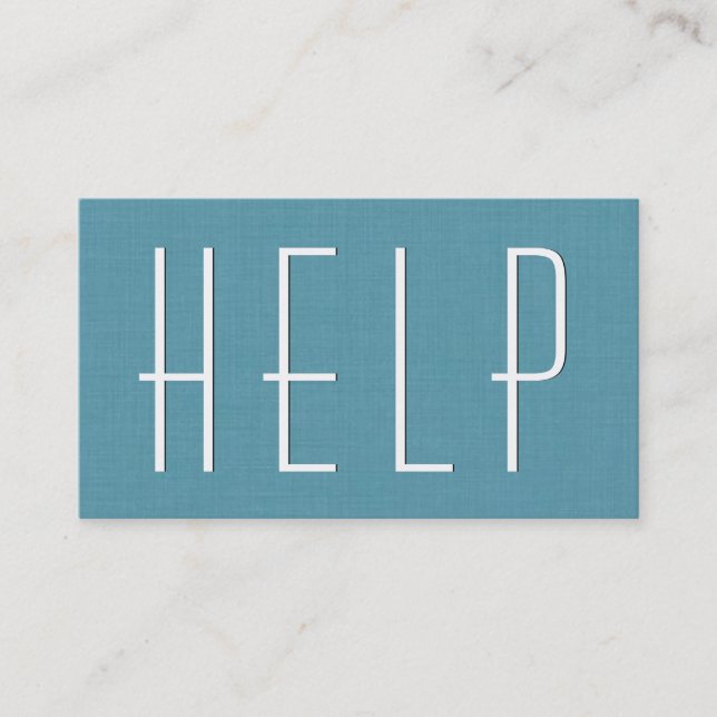 Aqua ERRAND RUNNING Simple Style V63G Visitenkarte (Vorderseite)