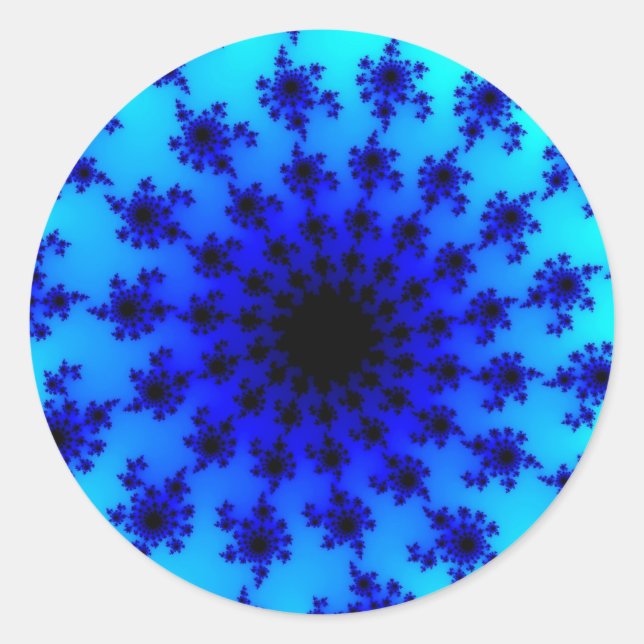 Aqua Eye Runder Aufkleber (Vorderseite)