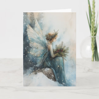 Aqua Fairy im Wasserfarbenfrohen Azurblau Karte