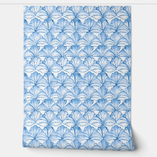 Aqua Fan Breeze Petite - Blau, Weiß - Küste Tapete