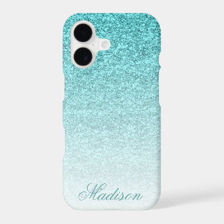 Aqua Faux Glitter