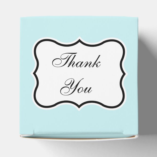 Aqua Favor Box Geschenkschachtel (Oben)