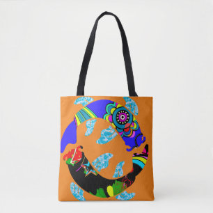 Aqua Fish Eastern Tote Tasche