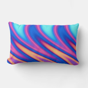Aqua Flames Pillow Lendenkissen