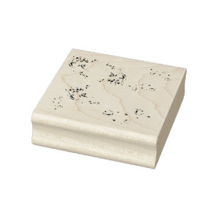 Aqua fleur gummistempel