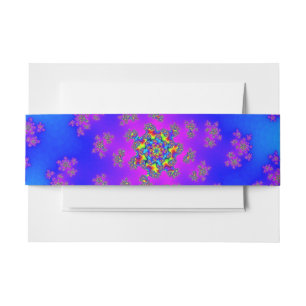 Aqua Floral Sprinkles Einladungsbanderole