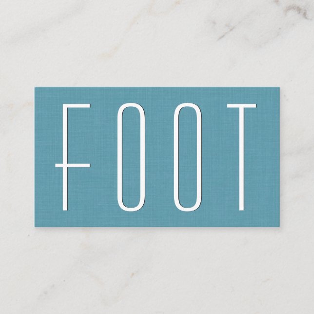 Aqua FOOT REFLEXOLOGY Simple Style V63D Visitenkarte (Vorderseite)