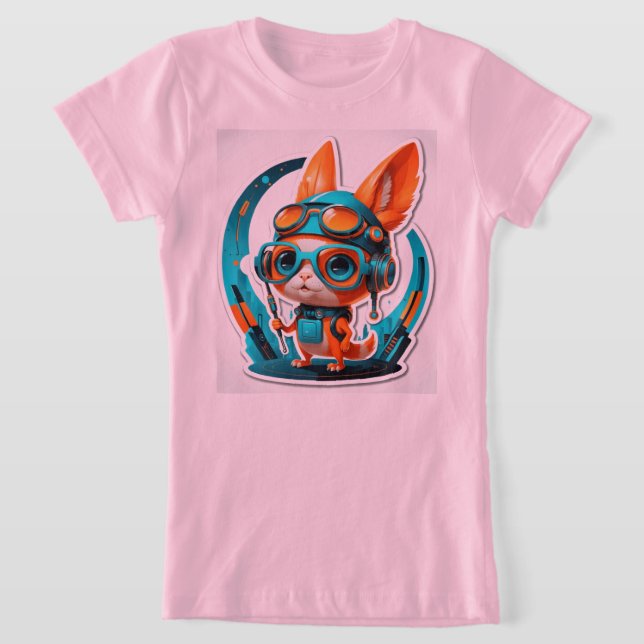 Aqua Foxy Vibes T-Shirt (Ablage )