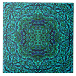 "Aqua-Geo-Juwel-" Mandala-Fliese Fliese