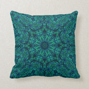 "Aqua-Geo-Stern-" Mandala-Kissen Kissen