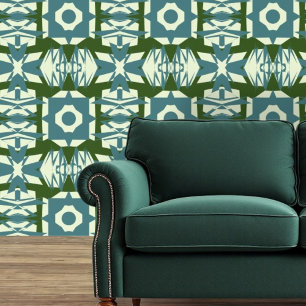 Aqua Geometry Wallpaper Tapete