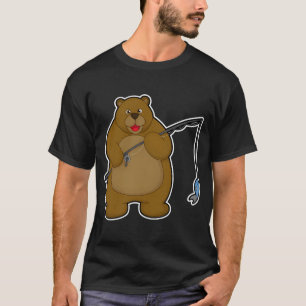 Aqua gestreifter Fisch Wasserfarbe T-Shirt