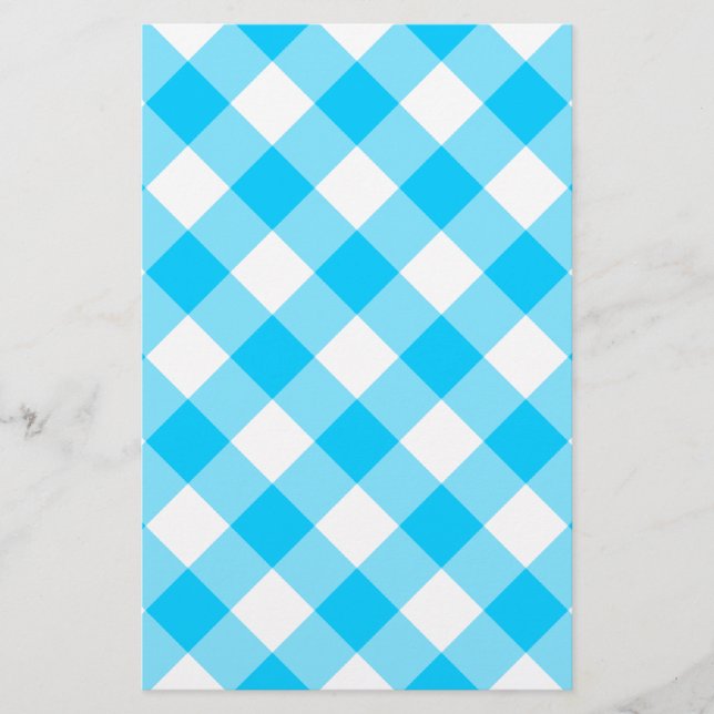 Aqua Gingham Pattern (Vorderseite)