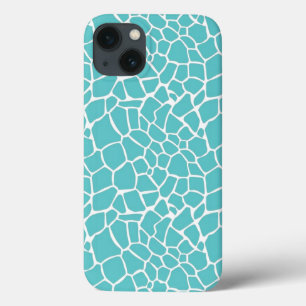Aqua Giraffe Print Case-Mate iPhone Hülle