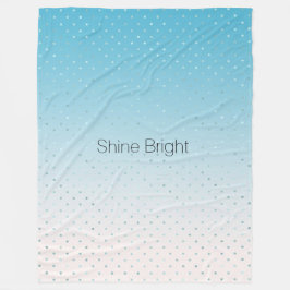 Aqua Glam Dots Ombre              Fleecedecke