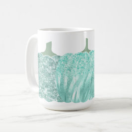 AQUA GLITZER SEHEN AUTUMN PUMPKINS KAFFEETASSE