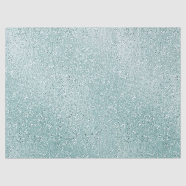 Aqua Glitzy Ombre Seidenpapier (Vorderseite)