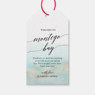 Aqua Gold Beach Willkommen bei Montego Bay Wedding Geschenkanhänger