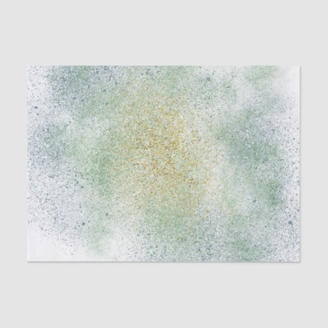 Aqua Gold Blue Dream Seidenpapier (Vorderseite)