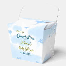 Aqua gold sie ist auf Wolke neun Baby Duschwolken Geschenkschachtel